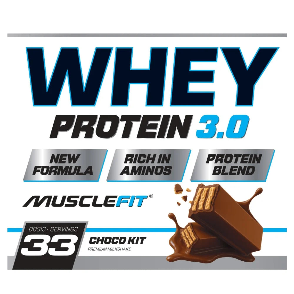 Musclefit whey 3.0 blend protein 1kg - muscle mass increase - deliveries 24/48 hours