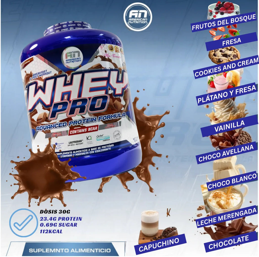 Whey protein pro 1kg - whey protein - american nutrition - lacprodan whey protein concentrate ® . With bcaas and glutamine. Digestive enzymes