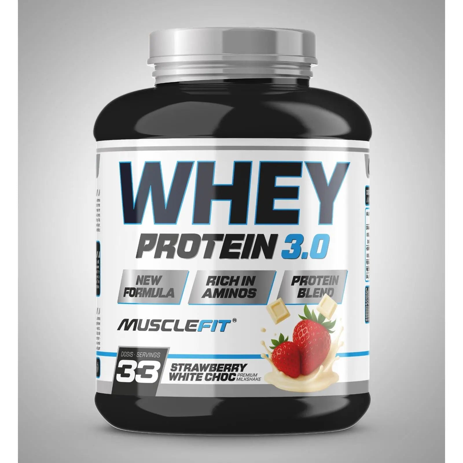 Musclefit whey 3.0 blend protein 1kg - muscle mass increase - deliveries 24/48 hours