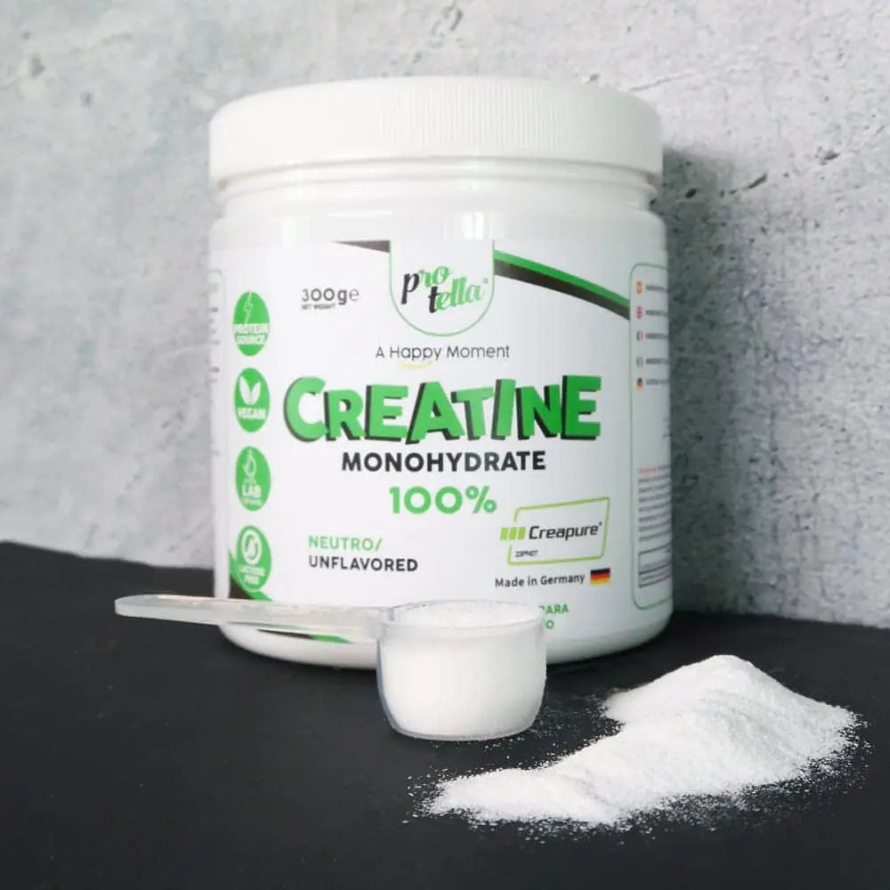 Creatine creapure neutro 300g – protella creapure - improves resistance - high purity - fast recovery - improves performance - great absorption - high in protein - no palm oil - no added sugar - delicious flavor