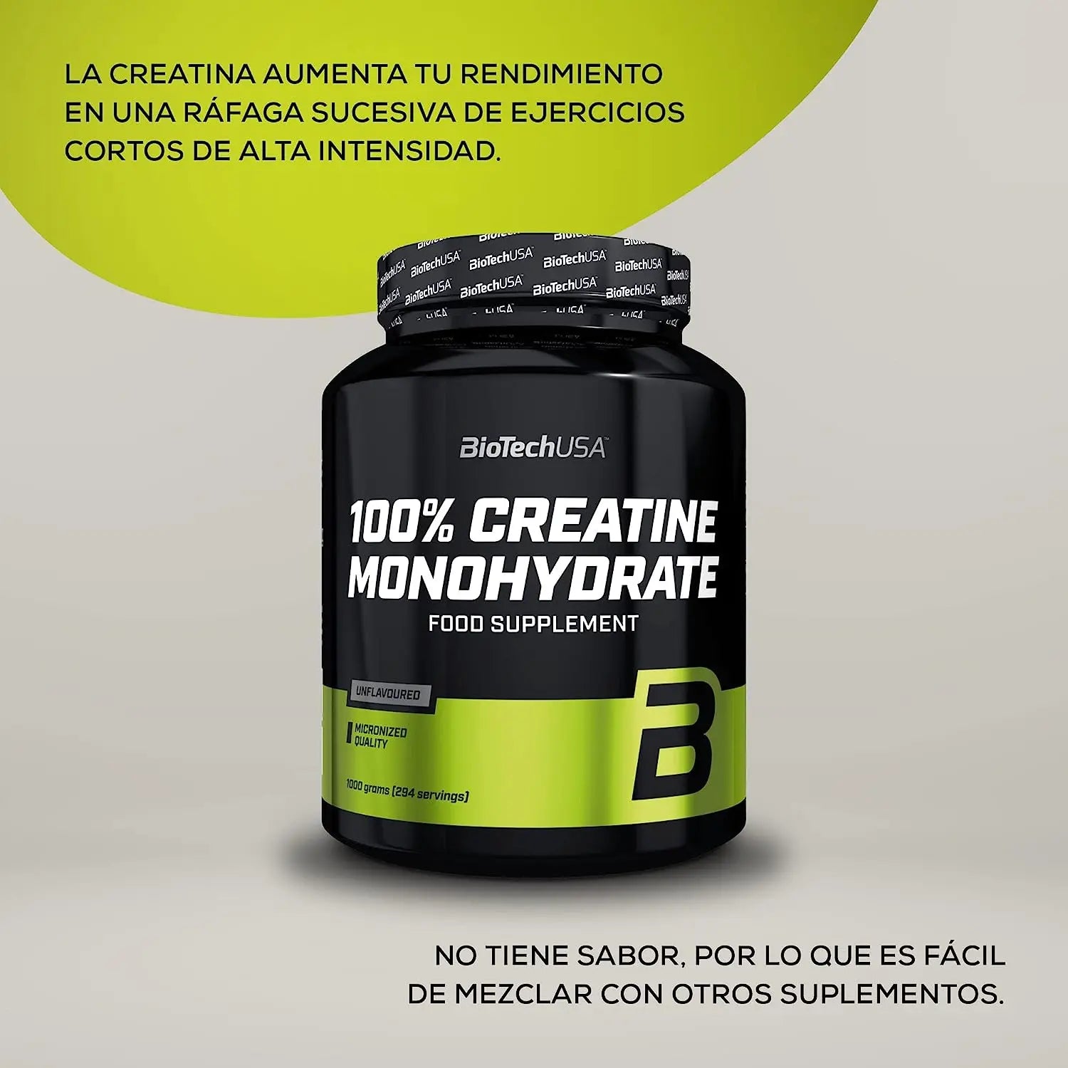 100% creatine monohydrate biotechusa flavorless 300g increases the creatine muscle increases strength and performance