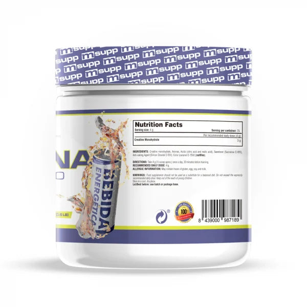 Creatine monohydrate 200 mesh - 300g of mm supplements