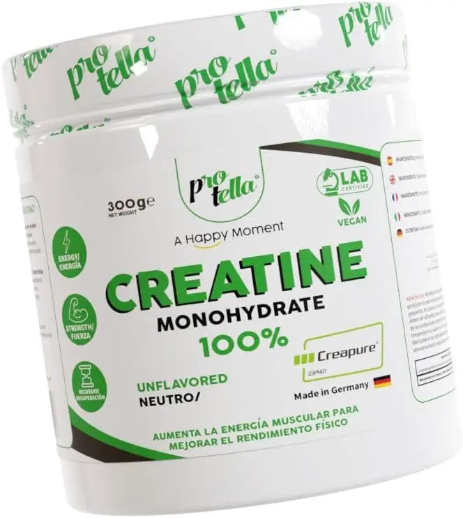 Creatine creapure neutro 300g – protella creapure - improves resistance - high purity - fast recovery - improves performance - great absorption - high in protein - no palm oil - no added sugar - delicious flavor