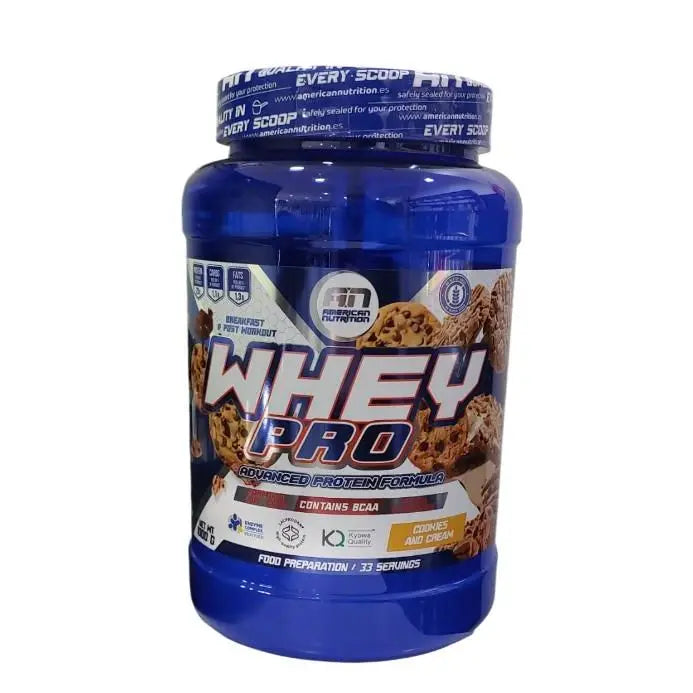 Whey protein pro 1kg - whey protein - american nutrition - lacprodan whey protein concentrate ® . With bcaas and glutamine. Digestive enzymes