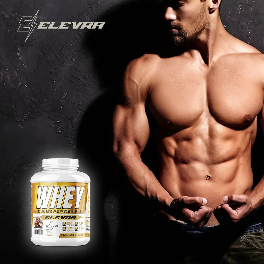 Elevra - 100% pro whey protein 2kg / this superior wheyco concentrated whey protein formula ®   It is made through optimized manufacturing processes, direct to the end customer. This is obtained the highest quality at the mo