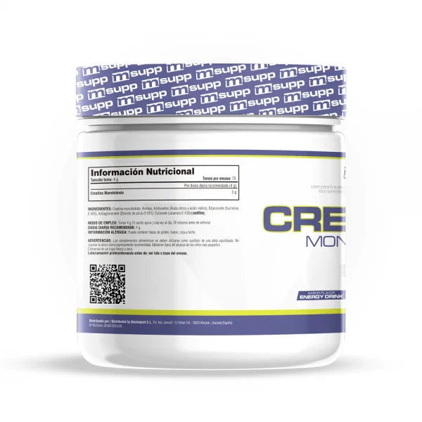 Creatine monohydrate 200 mesh - 300g of mm supplements