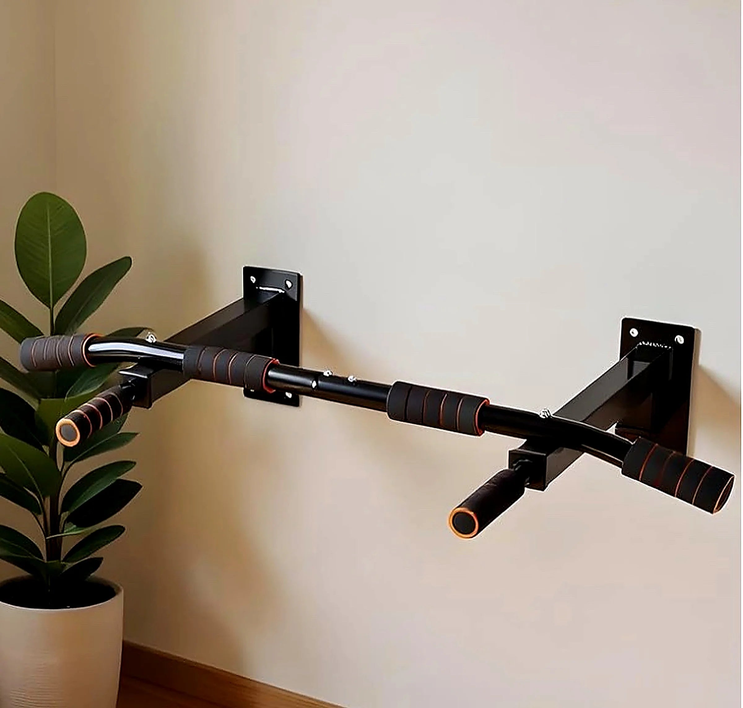 Multifunction wall pull up bar |   Fixed bar for home exercise |   Back, arms and abdominal training |   Resistant support for trx, boxing bags and crossfit rubber