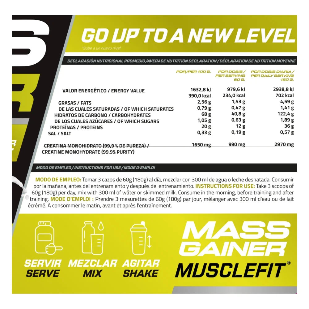 Mass gainer musclefit 3kg