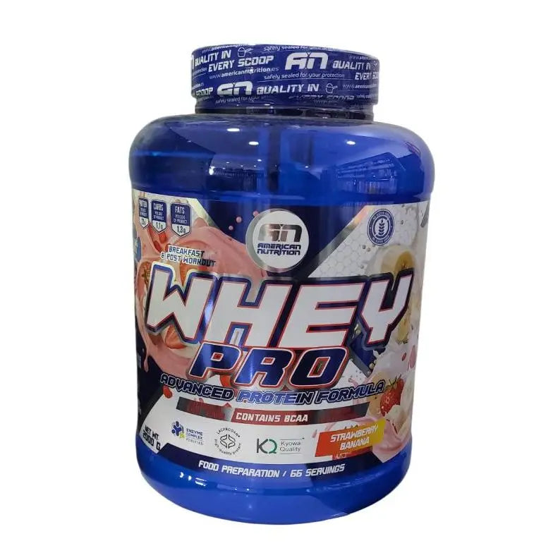 Whey protein pro 1kg - whey protein - american nutrition - lacprodan whey protein concentrate ® . With bcaas and glutamine. Digestive enzymes