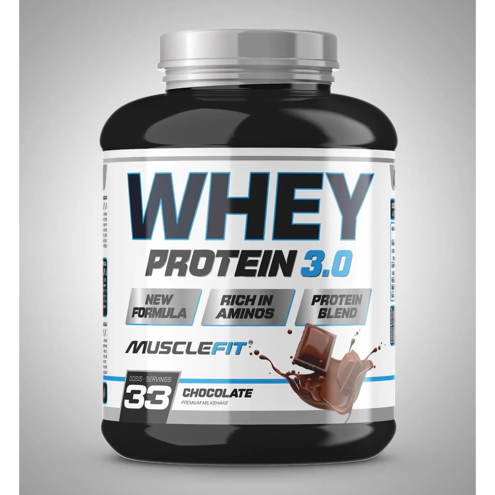 Musclefit whey 3.0 blend protein 1kg - muscle mass increase - deliveries 24/48 hours
