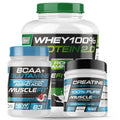 Whey protein super savings pack 2kg creatine monohydrate 300g glutamine bcaa 500g musclefit musclevip