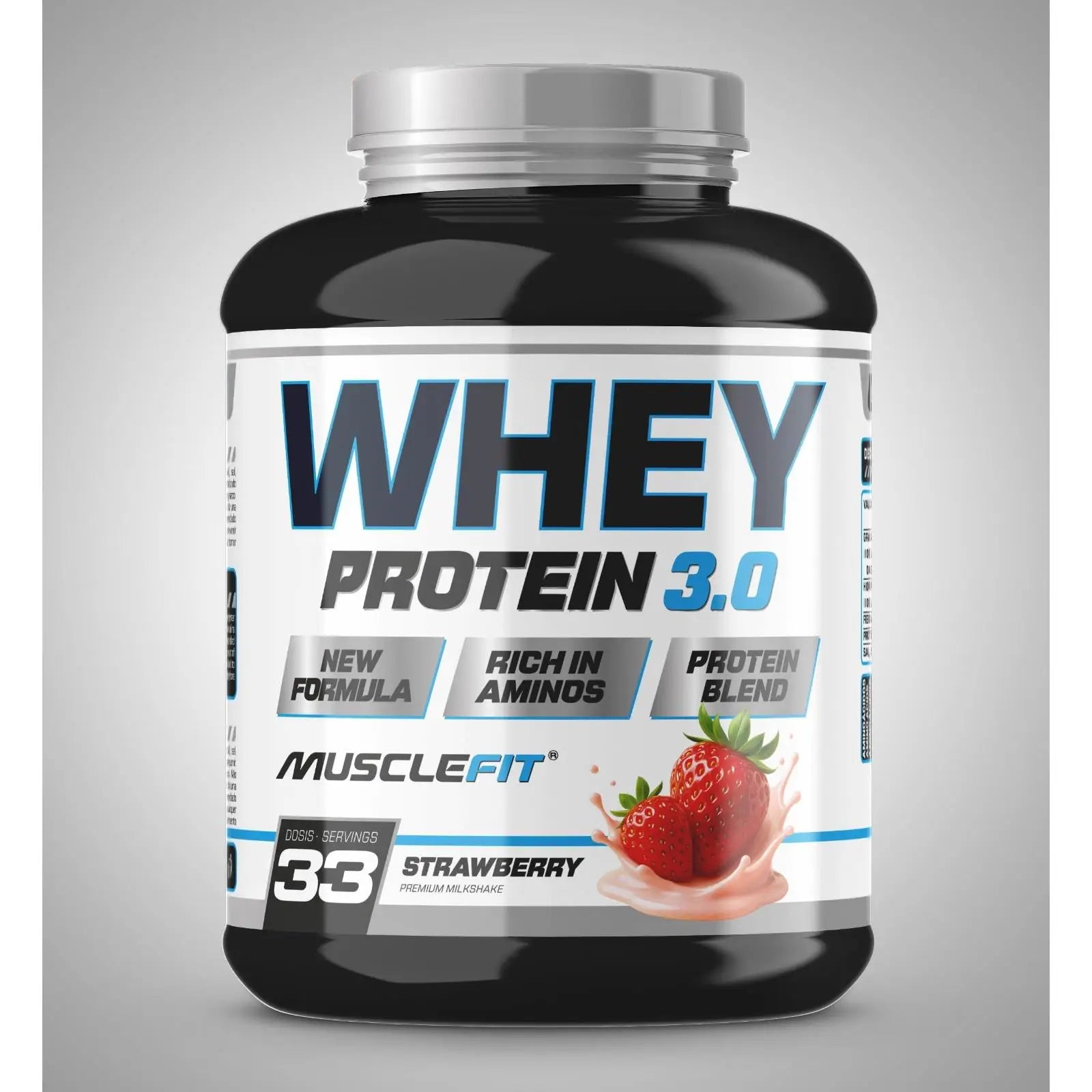 Musclefit whey 3.0 blend protein 1kg - muscle mass increase - deliveries 24/48 hours