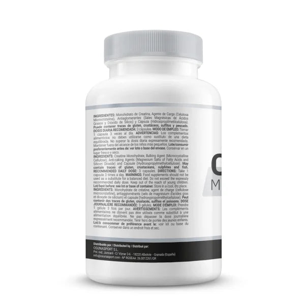 Creatine monohydrate (creapure ® ) - 120 mm supplements vegetable capsules