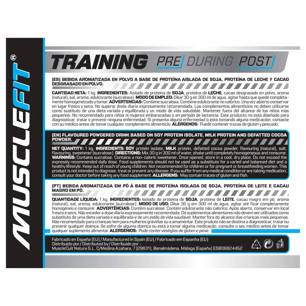 Musclefit whey 3.0 blend protein 1kg - muscle mass increase - deliveries 24/48 hours