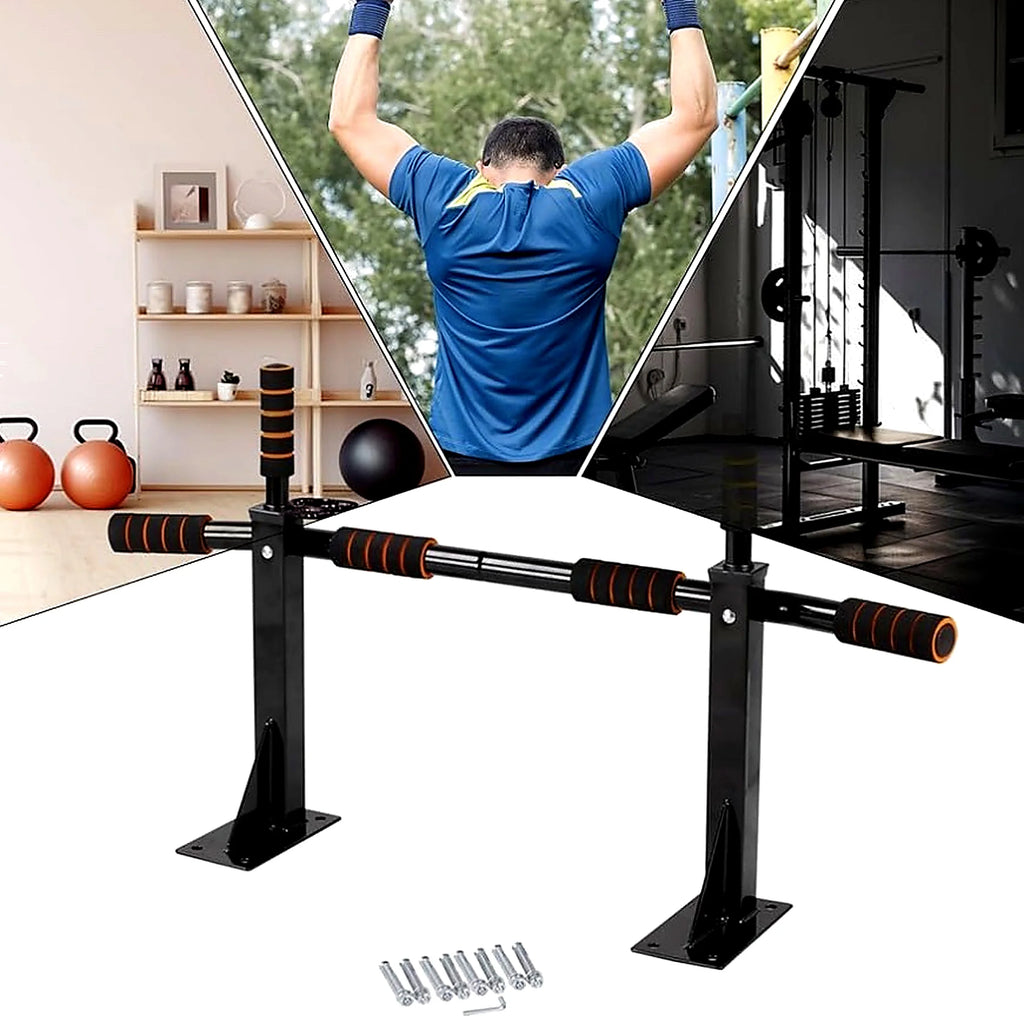 Multifunction wall pull up bar |   Fixed bar for home exercise |   Back, arms and abdominal training |   Resistant support for trx, boxing bags and crossfit rubber