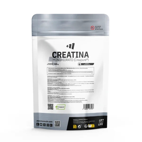 Mm supplements creatina creapure ®   - 500g mascle fit line - improves physical performance