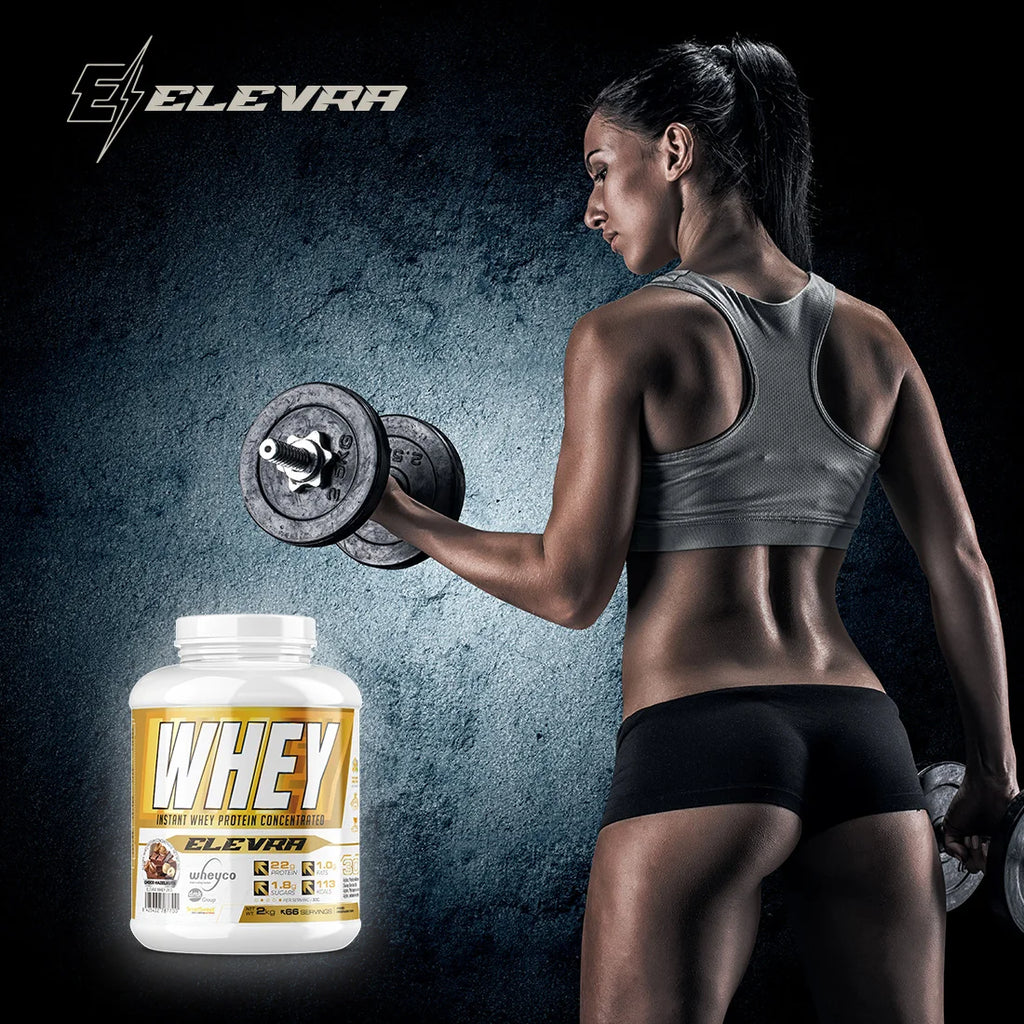 Elevra - 100% pro whey protein 2kg / this superior wheyco concentrated whey protein formula ®   It is made through optimized manufacturing processes, direct to the end customer. This is obtained the highest quality at the mo