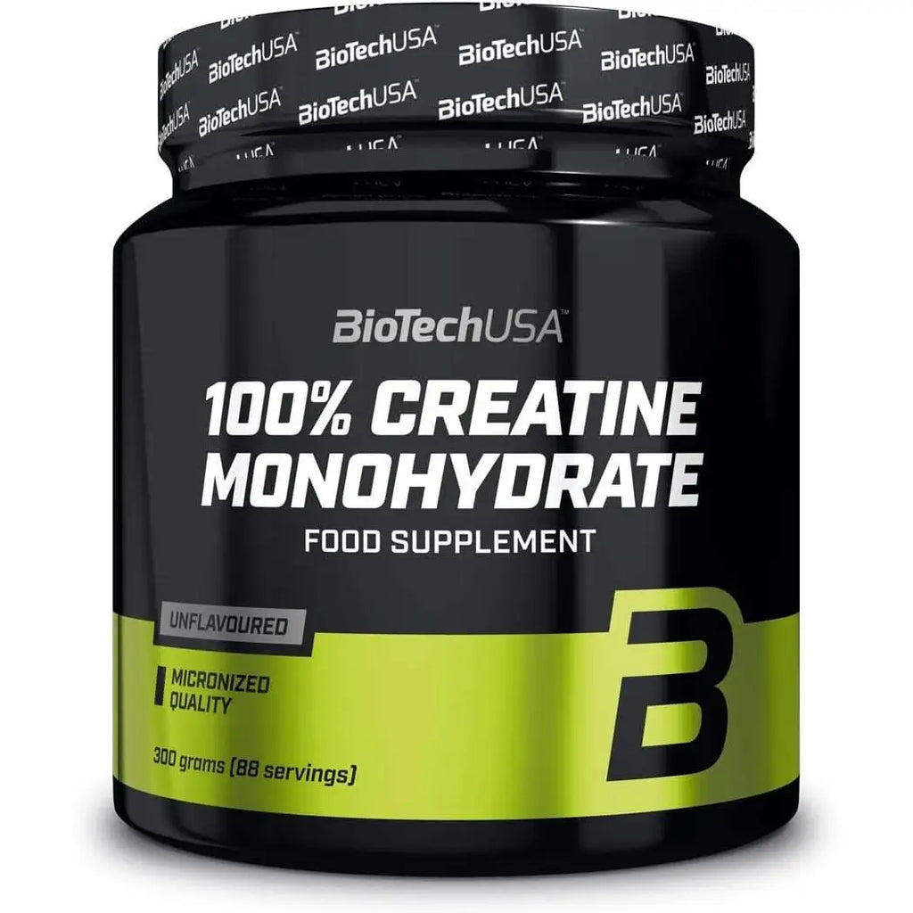 100% creatine monohydrate biotechusa flavorless 300g increases the creatine muscle increases strength and performance