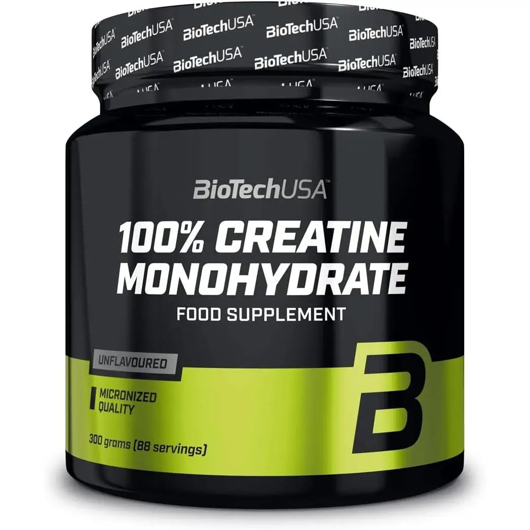 100% creatine monohydrate biotechusa flavorless 300g increases the creatine muscle increases strength and performance