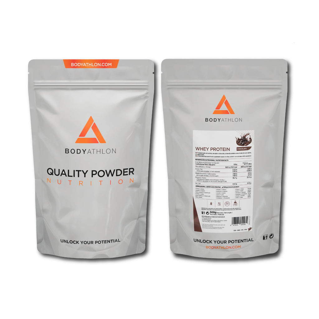 Whey protein chocolate– chocolate protein powder- protein to gain muscle mass– whey protein- protein for muscle mass- no soy lecithin- suitable for vegetarians- bodyathlon