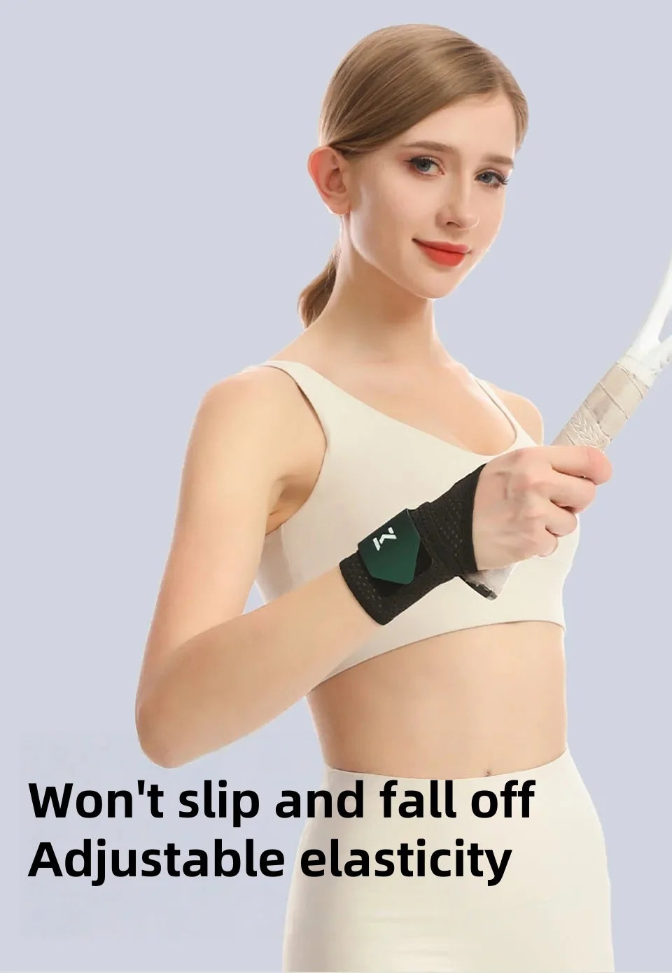 Breathable Wrist Support Brace for Gym/Work - Adjustable Compression Sleeve, Arthritis & Carpal Tunnel Relief, Sports Injury Pre