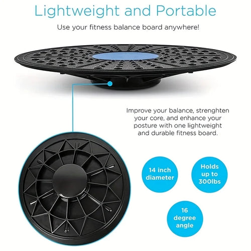 1 Pc Yoga Balance Board, Fitness Training Pedal, Sensory Training Balance Board, Fitness Equipment For Sensory Rehabilitation ﻿