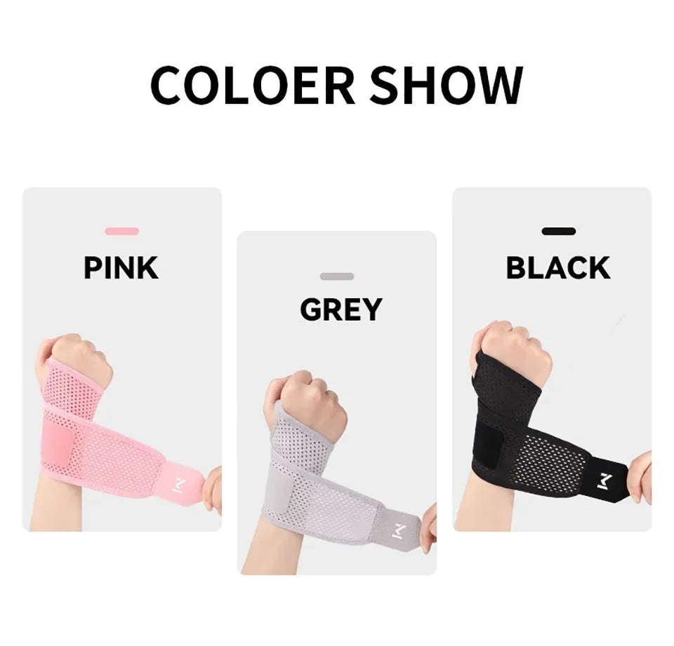 Breathable Wrist Support Brace for Gym/Work - Adjustable Compression Sleeve, Arthritis & Carpal Tunnel Relief, Sports Injury Pre