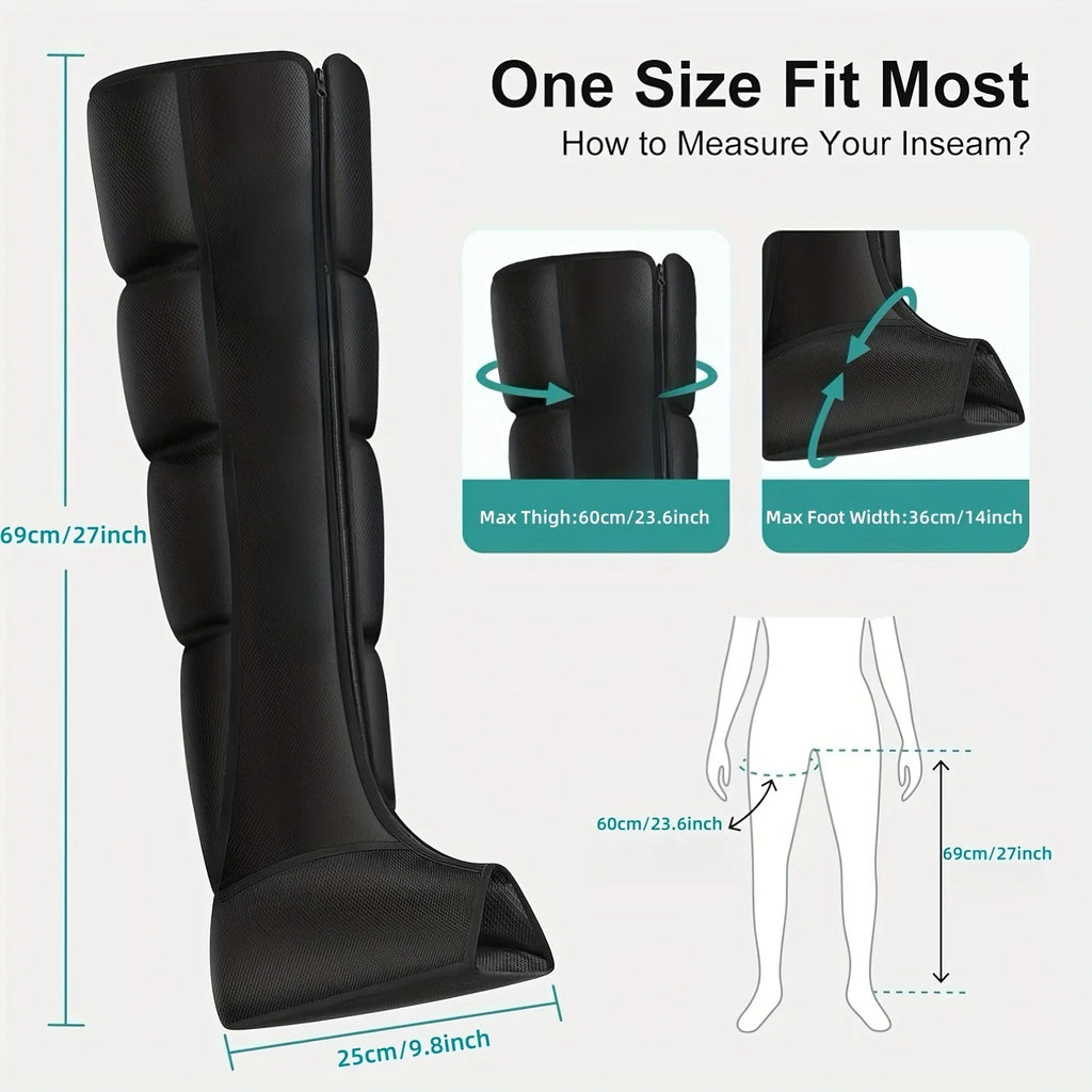Air Compression Leg Massager With 360° Full-Leg Coverage