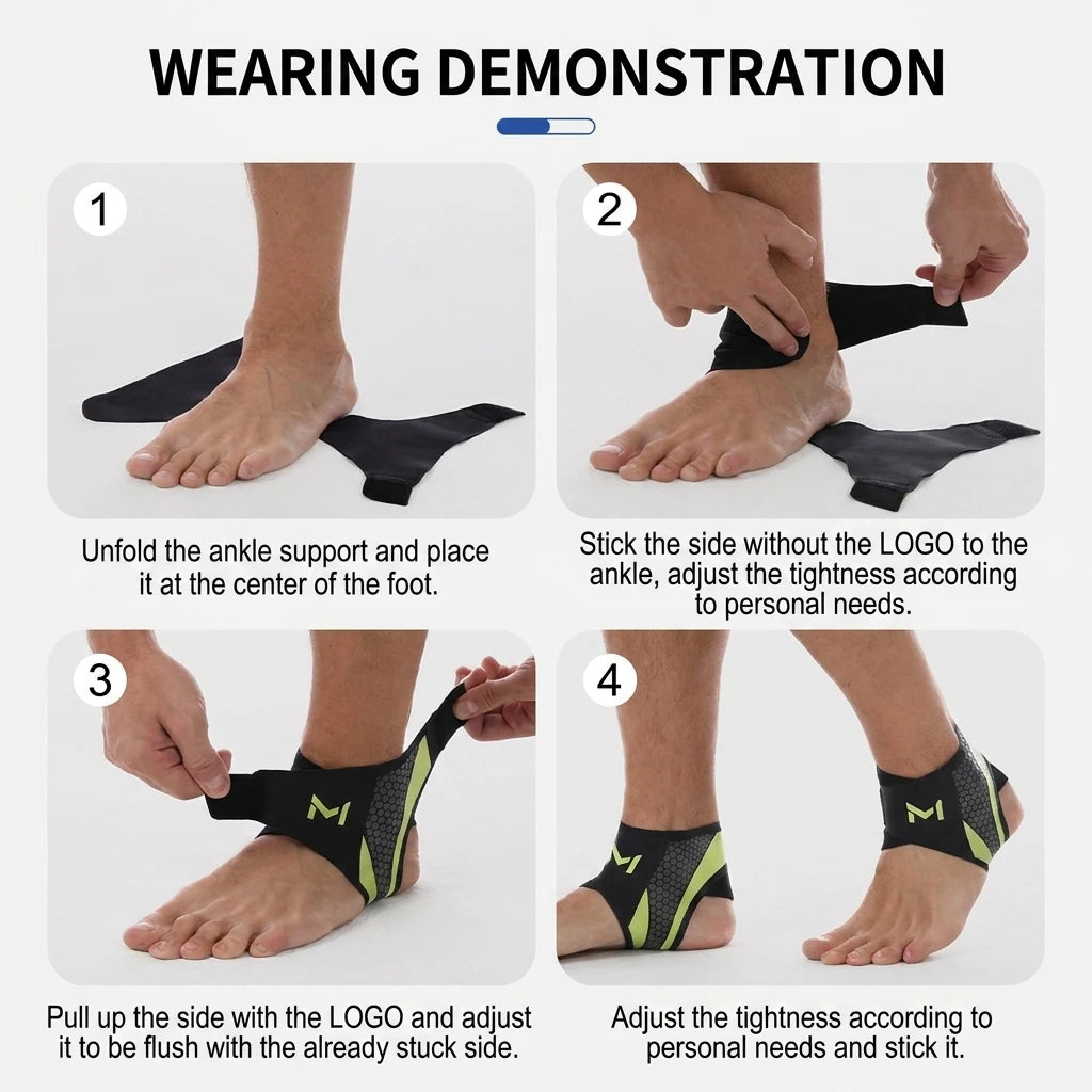 1Pcs Ankle Protectors Running Joint Strain Ankle Wear Tear Anti-fracture Ankle Protector Basketball Soccer Men Women