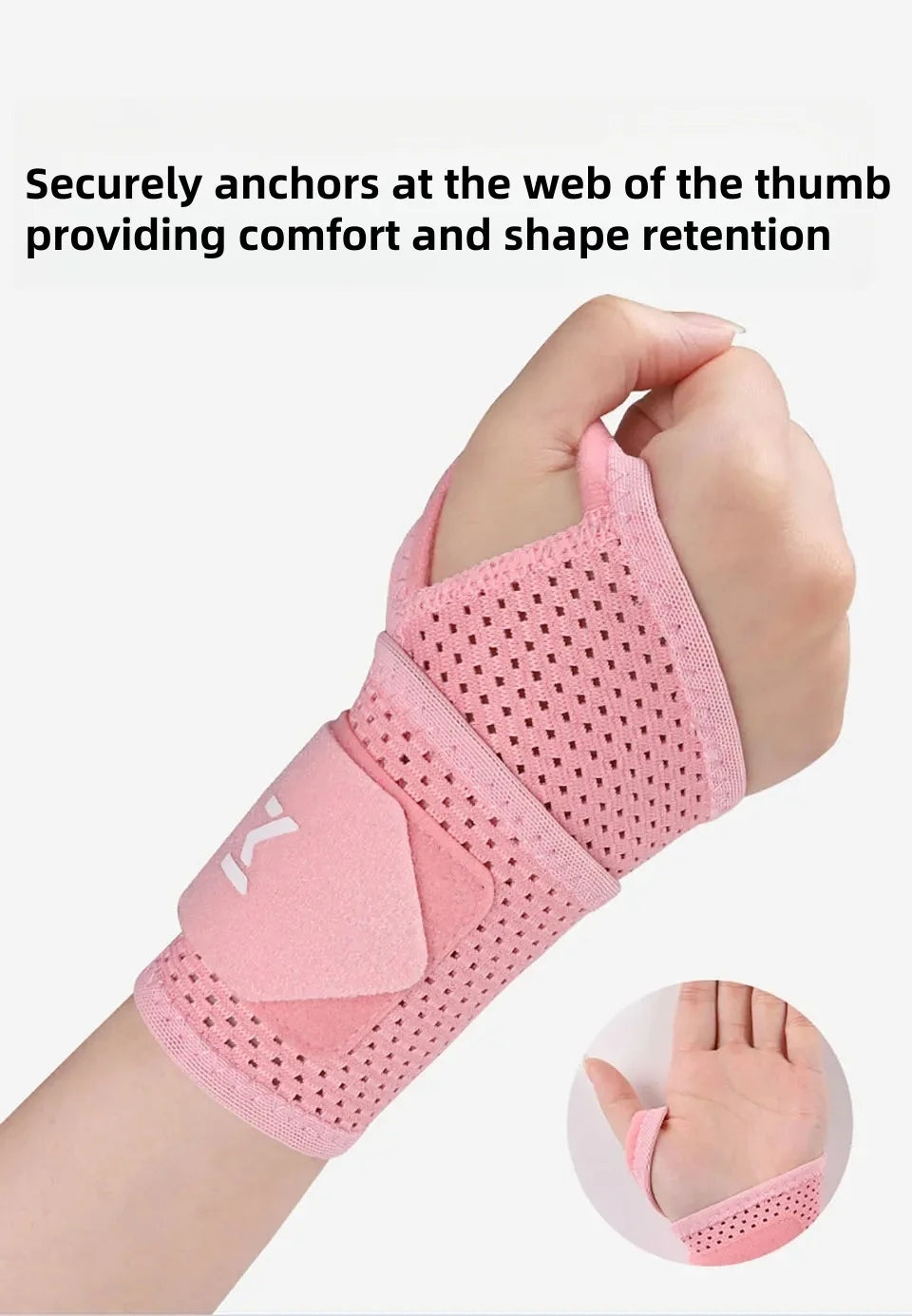 Breathable Wrist Support Brace for Gym/Work - Adjustable Compression Sleeve, Arthritis & Carpal Tunnel Relief, Sports Injury Pre