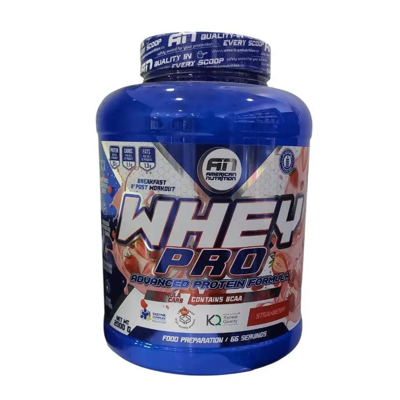 Whey protein pro 1kg - whey protein - american nutrition - lacprodan whey protein concentrate ® . With bcaas and glutamine. Digestive enzymes