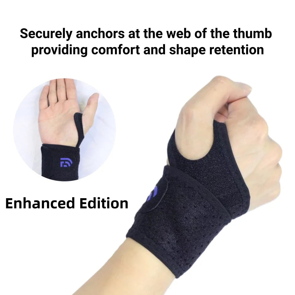 Breathable Wrist Support Brace for Gym/Work - Adjustable Compression Sleeve, Arthritis & Carpal Tunnel Relief, Sports Injury Pre
