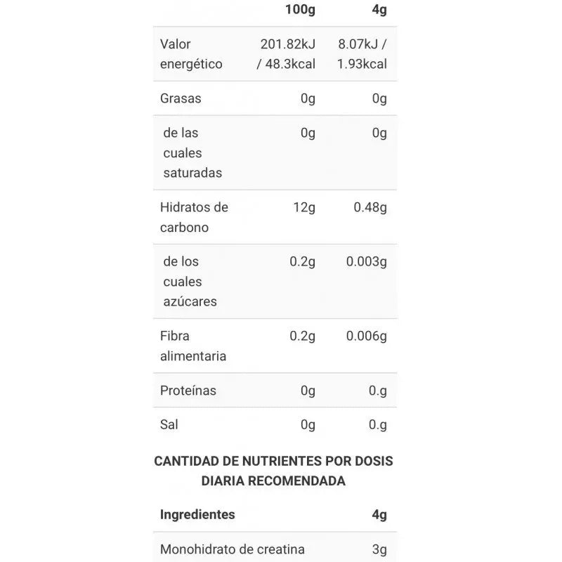 Big creabig creapure creatine monohydrate 250g kojak flavor vegan and pure creatine